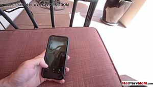 Oh no! The masturbating stepmom gets caught and ruthlessly fucked by her stepson!