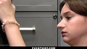 Mall Guard Forces Suspect To Suck Big Cock In Store Favor - Fuckthief