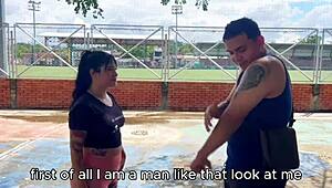 Colombian Woman Has Intense Anal Sex With Stranger In Public Park. English Subtitles Included.