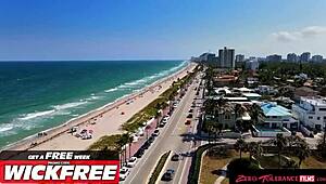 Hot Petite Blonde Babe's Summer Fuck: Deepthroat to Riding Contrast