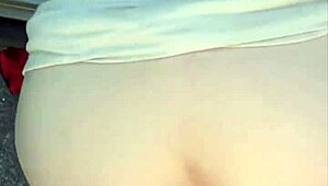 real hooker with blonde hair gives a bbbj & gets bent over & fucked bareback from behind & takes a load on her ass