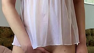 cute teen fingering her tight pussy until she cums - maiskii