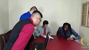 office gone mad slutty trailer with banging and cumshots