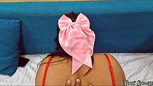 Stepmom practices honeymoon with me on anniversary