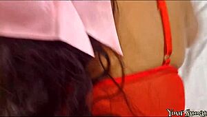 Stepmom practices honeymoon with me on anniversary