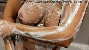 stepsister lets me touch her perfect natural tits and ass