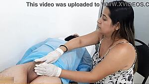 I, the doctora, massage his verga to make it bigger, get so excited, and beg him to put it all in me!