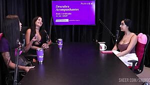 Compilados da Renatinha Melo cast with Tifany Rocha and Didy Reis - Part 2 on sheer red