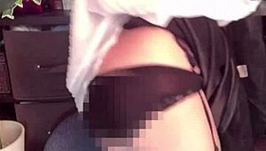 Chika Crossdresses And Masturbates With Crotch Net On Stream!