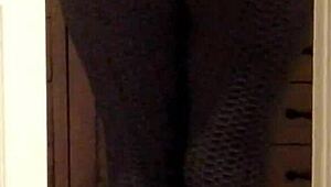 oh wow, check out that milf wife's big ass in tight leggings getting voyeured! it's so hot and juicy.
