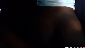 I love watching this petite ebony teen get fucked hard by her muscular lover, her cute tits bouncing as she cums