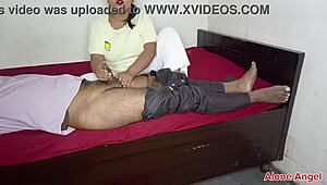 stepsister oil massage on dick after fuck innocent brother 😏