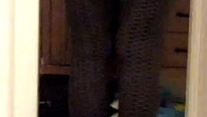oh wow, check out that milf wife's big ass in tight leggings getting voyeured! it's so hot and juicy.
