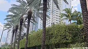 BBW leaves her panties at the front door, inviting a perverted stranger to follow her home for creampie