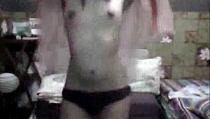 Filipina Asian Teases With Strip Tease, Ripping Clothes And Undressing Slowly On Stage