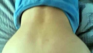 Amateur college girl shows off her tight ass in doggy