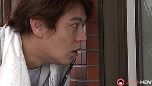 Japanese housewife yui misaki was masturbating alone at home, her uncensored session filled with moans and wetness