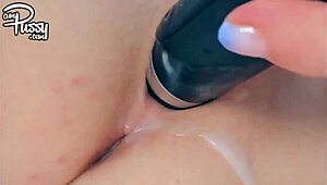 i close-up masturbate my beautiful creamy pussy with errors