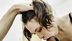 Hotwife Sucks Cousins Cock in Kinky Homemade Scene!