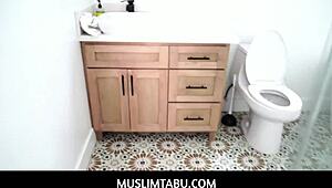 big tits curvy hijab wife tokyo lynn can't resist her horny husband anymore! she gives in