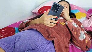 rosibel the stepdaughter most desired by her stepfather takes off the condom so that it ends up inside her pussy