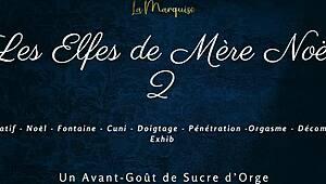 naughty les elfes de mere noel 2 chatting dirty in french and squirting 😏