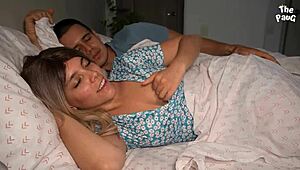 Stepson Shares Bed With Stepmother's Milf Friend