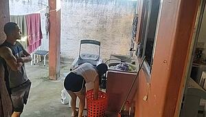 Young Maid Licks And Sucks Big Cock After Wife Leaves!