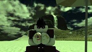 Bitch getting blacked in the beach with creampie.