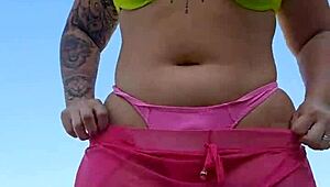 guys can't stop staring at me on the beach