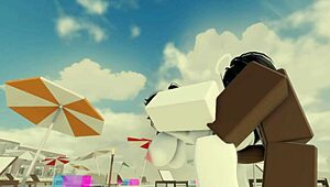 Bitch getting blacked in the beach with creampie.