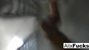 i just had sex and now i'm taking a quick shower, feeling all relaxed