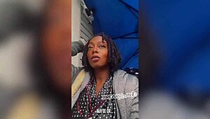 Pregnant Black Slut Throat Punished in Garage, Gagging Messily