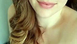 Awesome Kate Teases Big Tits And Nipples In Lactating Eye Contact Challenge 2