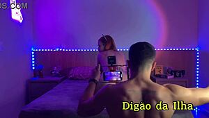 Tattooed Hot Girl Boldly Blows And Oils In Sheer Red