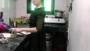 Desi Wife Gets Rough Fuck In Kitchen