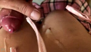 Cum on my big tits, feel it dripping 😈