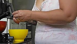 pregnant woman showing off her body in public