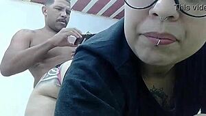 Transei com a minha sogra lésbica e gozei na boca dela