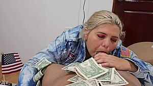 oral sex master takes me to heven with her licking and sucking my black cock