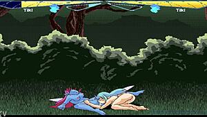 Fairyfighting tiki and tiki engage in pussy licking leading to orgasm compilation