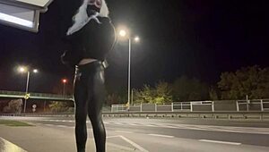 I flash my dick and ass in public as trans shemale olivia