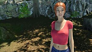 Lets Play Paradise Trails VR Part 5. Redhead Shaved Pussy Outdoor Fun Awaits.