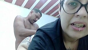 Transei com a minha sogra lésbica e gozei na boca dela