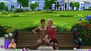 Dangerous Blowjob Performed Outdoors In The Park