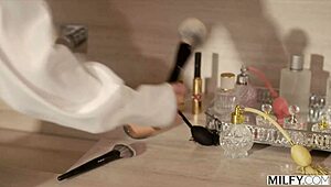 Milfy busty blonde milf casca akashova drains every drop of studs cock