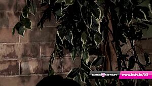 British brunette takes huge dick in stockings! 😏