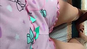 Stepdaughter Seduces in Pajamas, Groped Fully