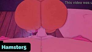 wow, roblox futa gets her ass fucked!