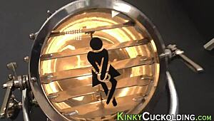 Kinky cuckold gets jizzed on in hardcore gangbang